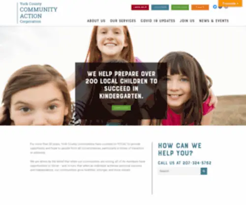 Yccac.org(York County Community Action) Screenshot