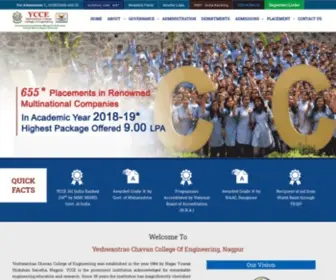 Ycce.edu(Yeshwantrao Chavan College of Engineering) Screenshot