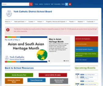 YCDSB.ca(York Catholic District School Board) Screenshot