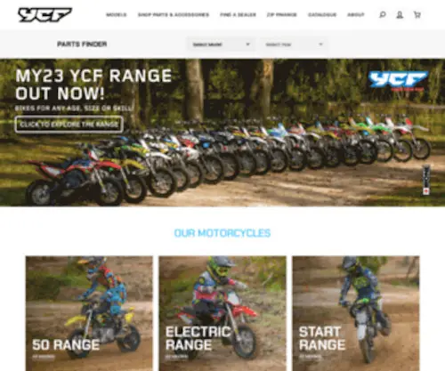 YCF-Riding.com.au(YCF Motorcycles Australia) Screenshot