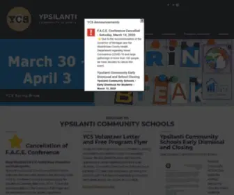 YCSchools.us(Ypsilanti Community Schools) Screenshot