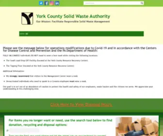 YCswa.com(York County Solid Waste Authority) Screenshot