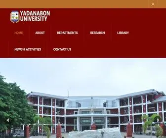 Ydbu.edu.mm(Yadanabon University) Screenshot