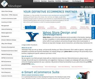 Ydeveloper.com(Yahoo Store Design & Development) Screenshot