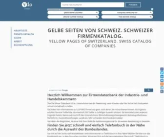 Ydo.ch(Gelbe Seiten von Schweiz) Screenshot