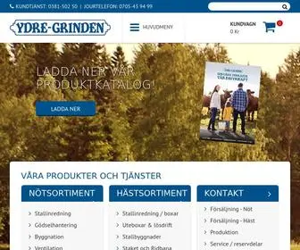 Ydre-Grinden.se(Kundanpassade produkter för häst och lantbruk) Screenshot