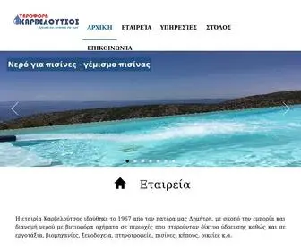 Ydrofora.gr(ΥΔΡΟΦΟΡΑ ΚΑΡΒΕΛΟΥΤΣΟΣ) Screenshot