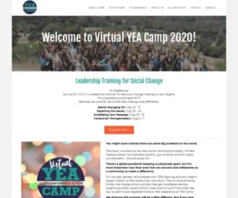 Yeacamp.org(Virtual YEA Camp) Screenshot