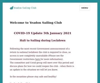 Yeadonsailingclub.co.uk(Yeadon Sailing Club) Screenshot