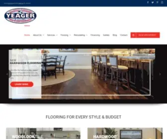 Yeagerflooring.com(Hardwood Laminate Tile Carpet Floor Company) Screenshot