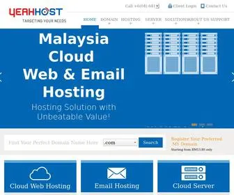 Yeahhost.com.my(Malaysia Web Hosting) Screenshot