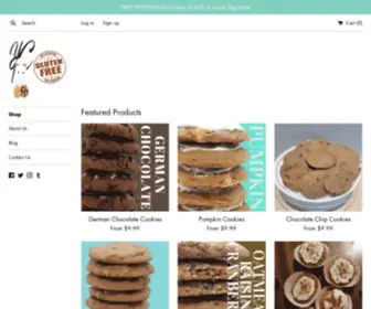 Yeahthosecookies.com(Yeah Those Cookies) Screenshot