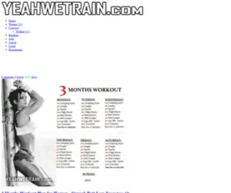 Yeahwetrain.com(Yeah We Train) Screenshot