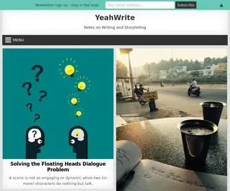 Yeahwrite.org(Notes on Writing and Storytelling) Screenshot