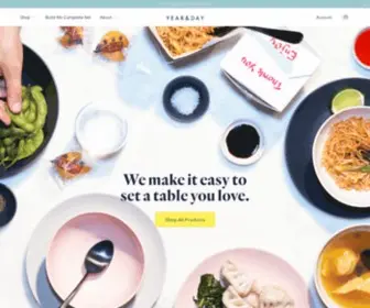 Yearandday.com(Modern Dinnerware) Screenshot