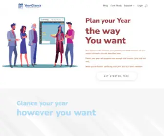 Yearglance.com(Plan your year the way you want. Year Glance) Screenshot