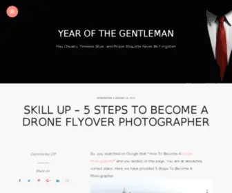 Yearofthegentleman.com(Topics and Articles for Men) Screenshot