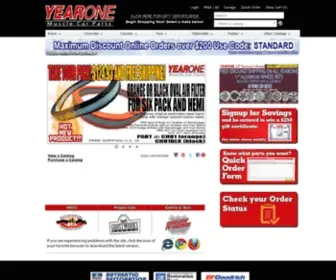 Yearone.com(YEARONE Classic Car Parts for American Muscle Cars) Screenshot