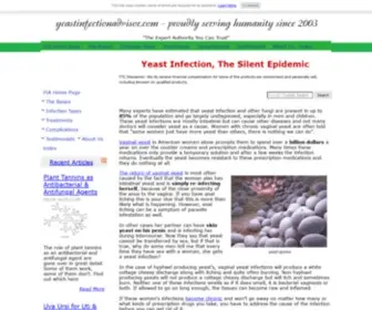 Yeastinfectionadvisor.com(All About Yeast Infections of All Types & Their Natural Remedies) Screenshot