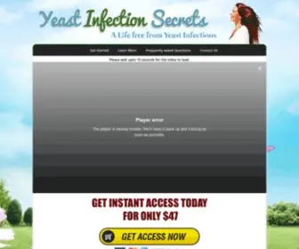 Yeastinfectionsecrets.com(Yeast Infection Secrets) Screenshot