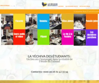 Yechiva.com(Yeshiva des étudiants) Screenshot