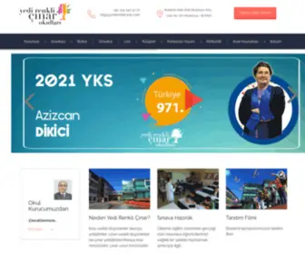 Yedirenklicinar.com(Yedi Renkli Çınar Okulları) Screenshot