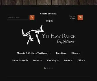 Yeehawranch.com(Yee Haw Ranch Outfitters) Screenshot