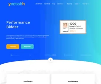 Yeesshh.com(Yeesshh is your Source for Exclusive Pop Traffic & Push Notification Traffic) Screenshot