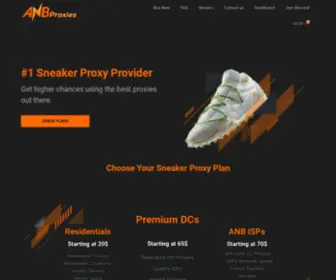 Yeezyproxies.com(ANB Proxies) Screenshot