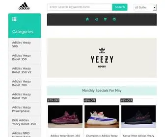 Yeezyshoesadidas.us.com(Yeezy Shoes) Screenshot