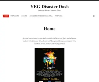 Yegdisasterdash.ca(A virtual run) Screenshot