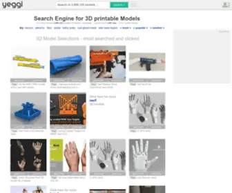 Yeggi.com(3D Printer Models Search Engine) Screenshot
