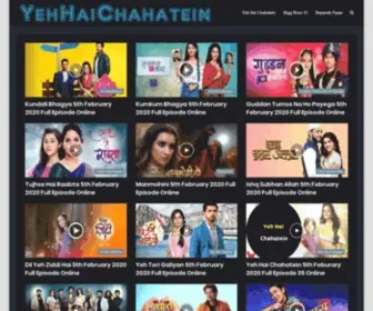 Yehhaichahatein.us.com(Watch Yeh Hai Chahatein Orginal Official Website) Screenshot