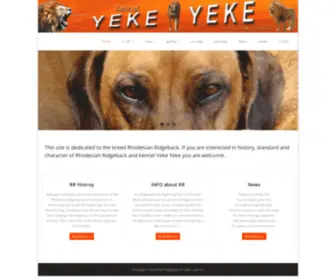 Yeke-Yeke.hr(Yeke Yeke Ridgebacks) Screenshot