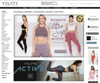 Yelete.com(Wholesale Apparel And Activewear Athletica) Screenshot