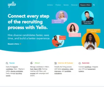 Yello.co(Yello's talent acquisition software and recruitment CRM) Screenshot