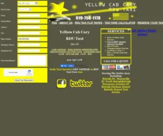 YellowcABCAryrdutaxi.com(RDU Airport Taxi Raleigh Durham Airport Taxi In Cary Airport Taxi RDU) Screenshot