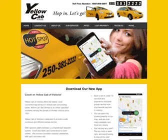 Yellowcabvictoria.com(Yellow Cab of Victoria British Columbia Canada) Screenshot