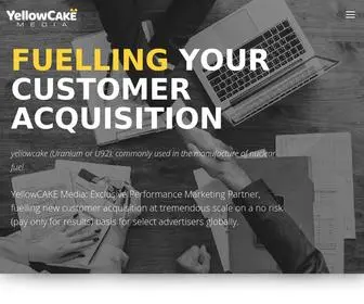 Yellowcakemedia.com(Fuelling Your Customer Acquisition) Screenshot