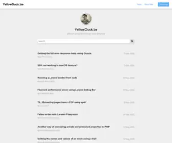 Yellowduck.be(About programming and devops) Screenshot