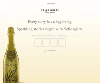 Yellowglen.com(The House of Sparkling) Screenshot