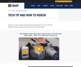 Yellowjacketuniversity.com(HVAC Supply) Screenshot