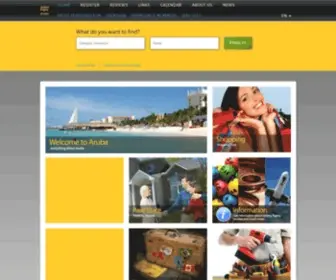 Yellowpages-Aruba.com(The Yellow Pages of Aruba) Screenshot