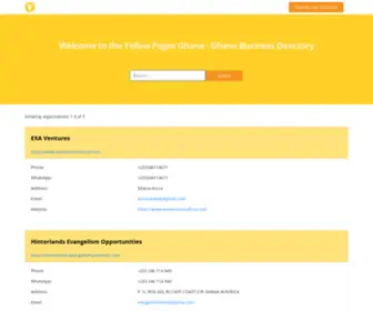 Yellowpages-Ghana.com(Yellow Pages Ghana) Screenshot