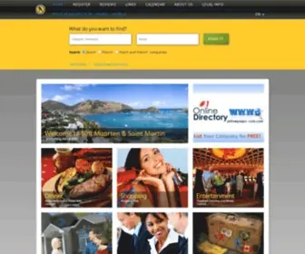 Yellowpages-SXM.com(The Yellow Pages of St. Maarten and St. Martin) Screenshot