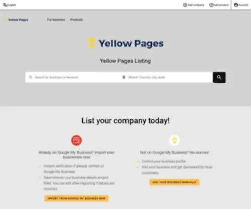Yellowpages.biz(New Site) Screenshot