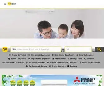 Yellowpages.com.sg(Internet Yellow Pages (Singapore)) Screenshot