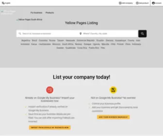 Yellowpages.net.za(Yellow Pages South Africa) Screenshot