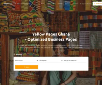 Yellowpagesghana.com(YellGh Business Ghana) Screenshot