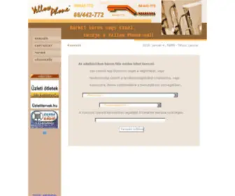 Yellowphone.hu(Sárga Telefon) Screenshot